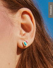 Load image into Gallery viewer, Kendra Scott-Mini Ellie Gold Stud Earrings in Turquoise Magnesite 9608864213