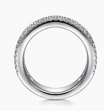 Load image into Gallery viewer, GABRIEL&amp;Co. Wide 14K White Gold Round and Princess Cut Diamond Anniversary Band - 1.5 ct
AN15291W44JJ