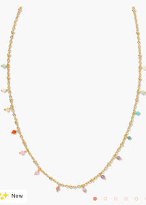 KENDRA SCOTT Camry Gold Beaded Strand Necklace in Pastel Mix 9608803511