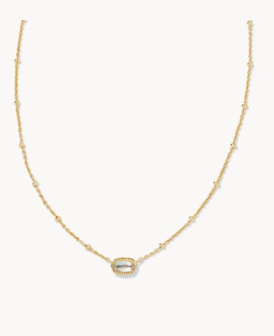 KENDRA SCOTT Mini Elisa Gold Satellite Short Pendant Necklace in Dichroic Glass 9608866153