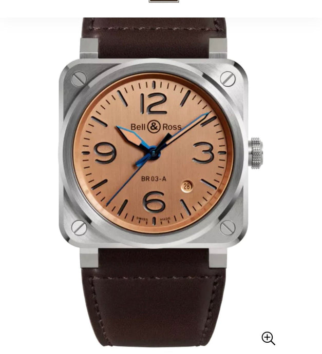 BELL & ROSS- NEW BR 03 COPPER 41 MM BR03A-GB-ST/SCA