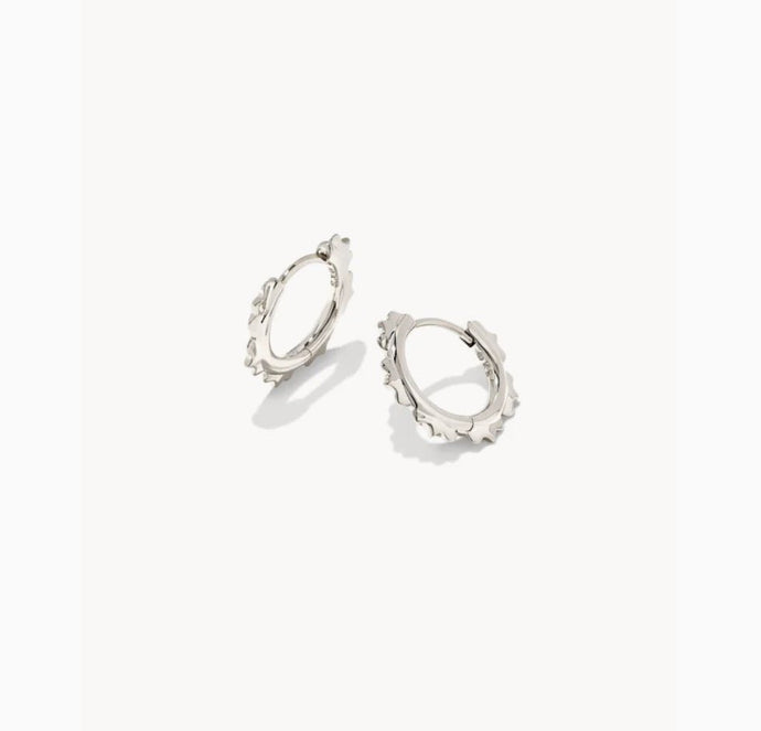 Kendra Scott-Genevieve Huggie Earrings in Silver Metal 9608853534