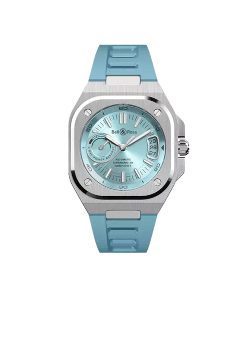 Bell & Ross BR-X5 Ice Blue on Rubber Strap BRX5R-IB-ST/SRB