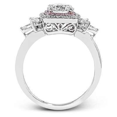 1.00ct Simon G Diamond 18k Two Tone Gold Double Halo Engagement Ring Setting