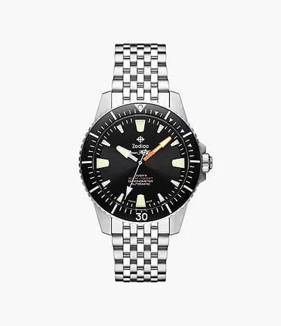 ZODIAC- Super Sea Wolf Pro-Diver Automatic Stainless Steel Watch ZO3552