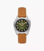 Load image into Gallery viewer, ZODIAC- Olympos STP 1-11 Swiss Automatic Three-Hand Brown Leather Watch Z09713