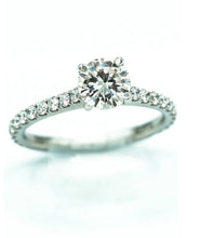 Load image into Gallery viewer, Diamond Ring- Round Brilliant Ring in 14kt White Gold Ref. 101-04693