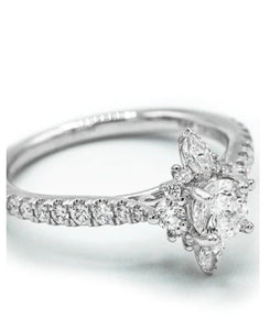 Diamond Ring Gabriel &Co-14k WG Round Diam Ring 101-03893