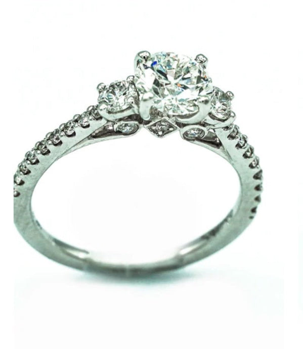 Diamond Ring-Gabriel & Co-14k WG Round Brilliant cut Diamond Ring Ref. 101-04231