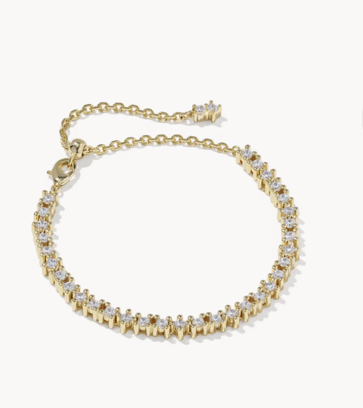 KENDRA SCOTT Fate Gold Tennis Bracelet 9608806862