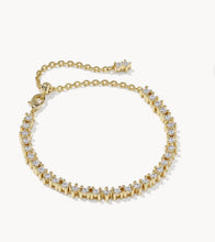 Load image into Gallery viewer, KENDRA SCOTT Fate Gold Tennis Bracelet 9608806862