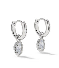 Load image into Gallery viewer, KENDRA SCOTT Mini Ellie Luxe Silver Huggie Earrings 9608806891