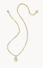 Load image into Gallery viewer, KENDRA SCOTT Bubble Letter G Gold Short Pendant Necklace 9608805597