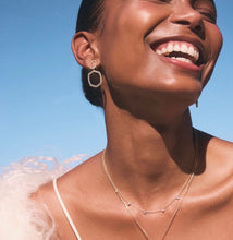 Load image into Gallery viewer, KENDRA SCOTT Daphne Pave Gold Open Frame Earrings 9608894771