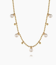 Load image into Gallery viewer, GABRIEL &amp; Co.-14K Yellow Gold Bujukan Beads and Pearl Droplet Necklace Nk7690Y4JPL