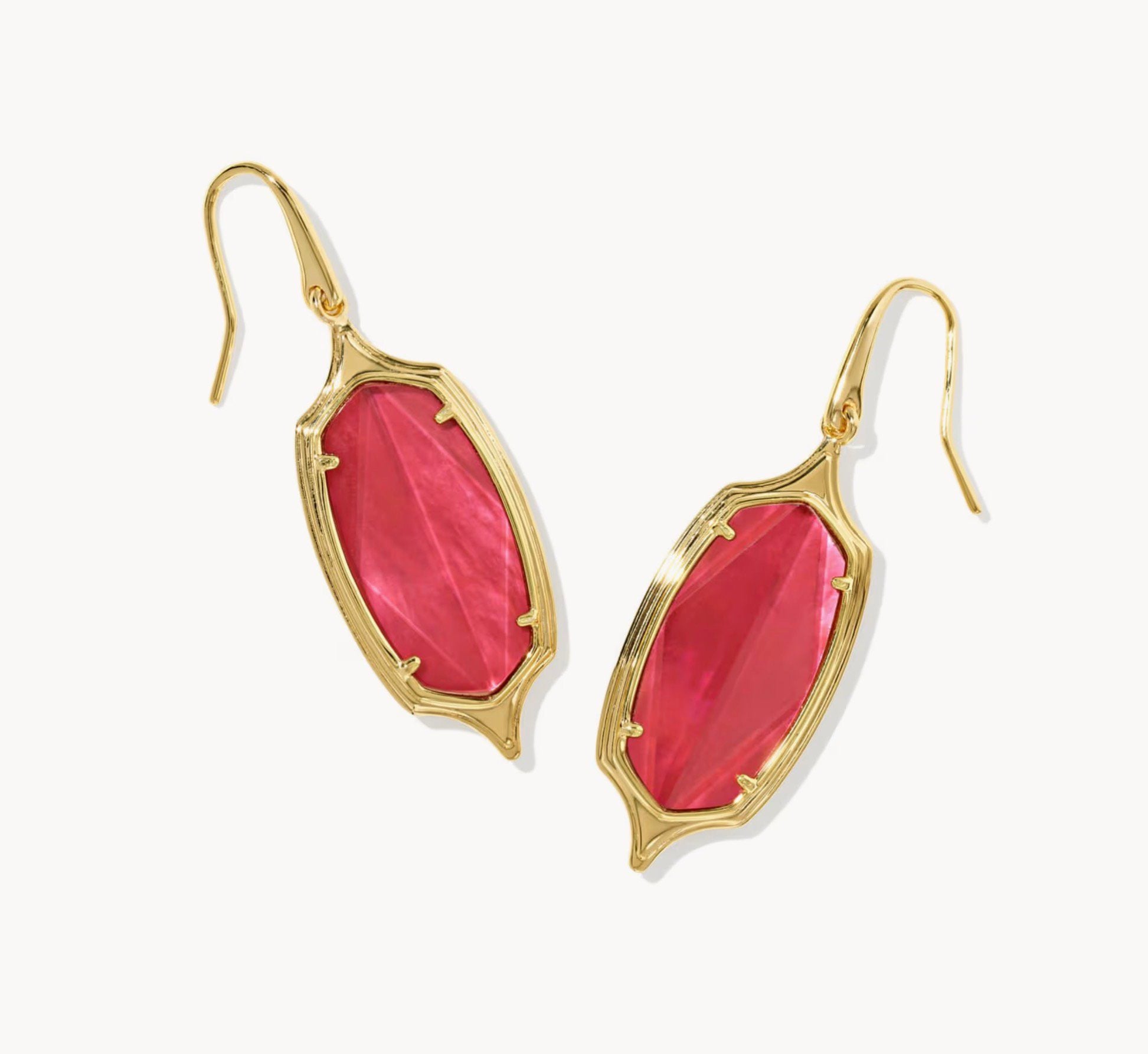Kendra Scott-Dani Stepped Frame Gold Drop Earrings 9608806778