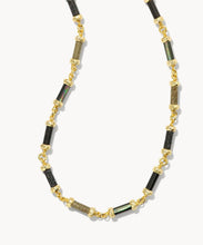 Load image into Gallery viewer, Kendra Scott-Gigi Gold Strand Necklace in Black Mix 9608863953