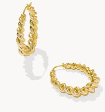 Load image into Gallery viewer, Kendra Scott-Haisley Hoop Earrings in Gold 9608870699