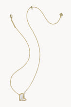 Load image into Gallery viewer, KENDRA SCOTT Drill Team Boot Gold Short Pendant Necklace 9608893342