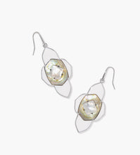 Load image into Gallery viewer, KENDRA SCOTT Abbie Medallion Silver Drop Earrings 9608894087