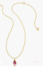 Load image into Gallery viewer, Kendra Scott-Framed Abbie Gold Short Pendant Necklace in Light  9608853282