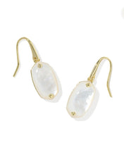 Load image into Gallery viewer, KENDRA SCOTT LEE RIVETED DROP EARRINGS IVORY MOP 9608805647