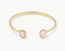Load image into Gallery viewer, Kendra Scott-Daphne Gold Frame Cuff Bracelet in Light Pink Mother-of-Pearl 9608890966