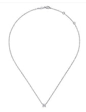 Load image into Gallery viewer, Gabriel &amp; Co-14K White GoldDiamond A Initial Pendant Necklace NK4577N-W45JJ