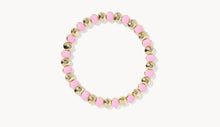 Load image into Gallery viewer, Kendra Scott-Daphne Enamel Gold Stretch Bracelet in Light Pink Enamel 9608880283