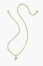 Load image into Gallery viewer, KENDRA SCOTT Bubble Letter P Gold Short Pendant Necklace 9608805615