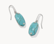 Load image into Gallery viewer, Kendra Scott-Lee Riveted Silver Drop Earrings 9608805651