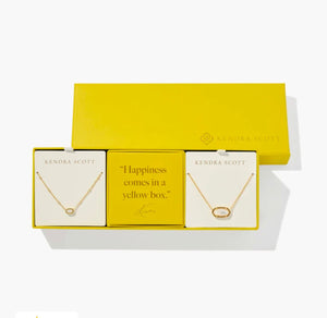 Kendra Scott -Elisa Gold Gift Set of 2 in Ivory Mother-of-Pearl 960886507