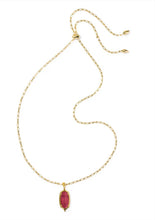 Load image into Gallery viewer, KENDRA SCOTT Dani Stepped Frame Gold Long Pendant Necklace 9608806772
