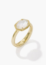 Load image into Gallery viewer, KENDRA SCOTT Daphne Gold Frame Band Ring 9608895151 SZ 6