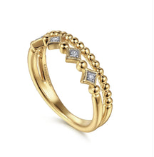 Load image into Gallery viewer, Gabriel &amp; Co-14K Yellow Gold Diamond Easy Stackable Ring-Bujukan LR52233Y45JJ