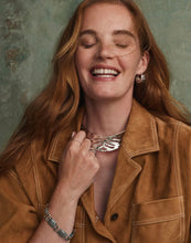 Load image into Gallery viewer, Kendra Scott-Raina Vintage Silver Hoop Earrings 9608805567