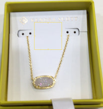 Load image into Gallery viewer, Kendra Scott Boxed Elisa Gold Pendant Necklace in Iridescent Drusy 9608862670