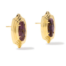 Load image into Gallery viewer, KENDRA SCOTT Ellie Stepped Frame Gold Stud Earrings 9608806783