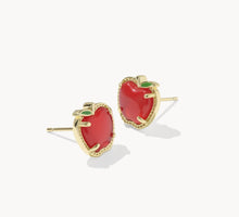 Load image into Gallery viewer, Kendra Scott-Apple Gold Stud Earrings 9608897188
