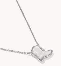 Load image into Gallery viewer, KENDRA SCOTT Drill Team Boot Silver Short Pendant Necklace 9608872885