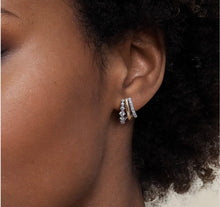 Load image into Gallery viewer, GABRIEL &amp; Co
J Hoop Earrings 14K White and Yellow Gold Diamond 0.75ct EG15329M45JJ