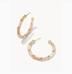 KENDRA SCOTT Gigi Gold Hoop Earrings in Pink Mix 9608860600