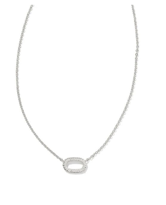 Kendra Scott-EliRidge Open Frame Necklace in SilverMetal 9608864130