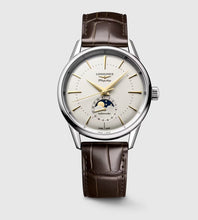 Load image into Gallery viewer, LONGINES-FLAGSHIP HERITAGE MOONPHASE, Automatic watch, Ø 38.50 mm, Stainless steel. L4.815.4.78.2