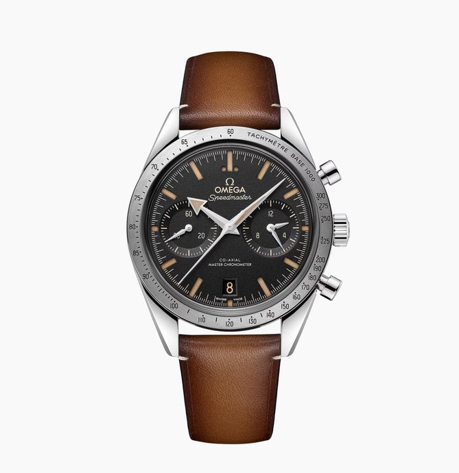 OMEGA-SPEEDMASTER '57
40.5 MM, STEEL ON LEATHER STRAP 332.12.41.51.01.001