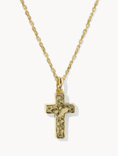 Load image into Gallery viewer, Kendra Scott-Cross Gold Pendant Necklace 9608895462
