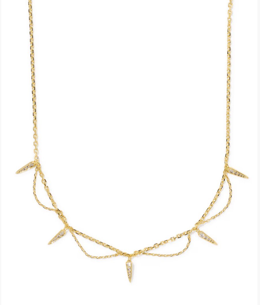 KENDRA SCOTT Fate Gold Strand Necklace 9608806825