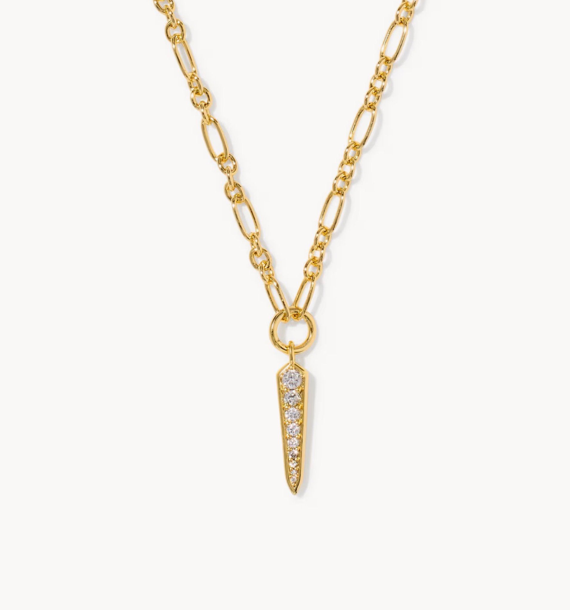 Kendra Scott-Fate Gold Short Pendant Necklace 9608806822