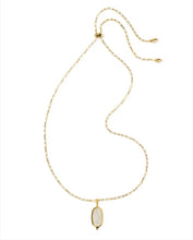 Load image into Gallery viewer, KENDRA SCOTT Dani Stepped Frame Gold Long Pendant Necklace 9608806770