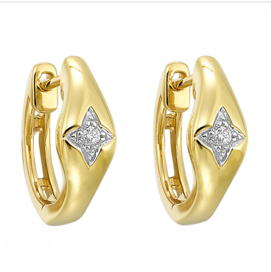 14K YG Diamond Earring ER10987-4YC